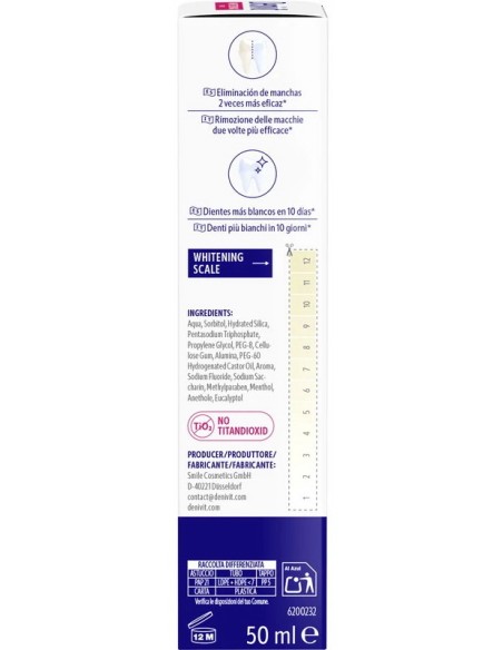 Denivit Dentifricio Antimacchia 50ml - Intenso - Sbiancante